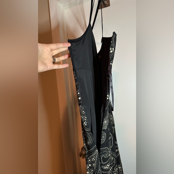 NWOT Ann Taylor Black and White Silk Paisley Midi Dress 12 - Picture 8 of 9